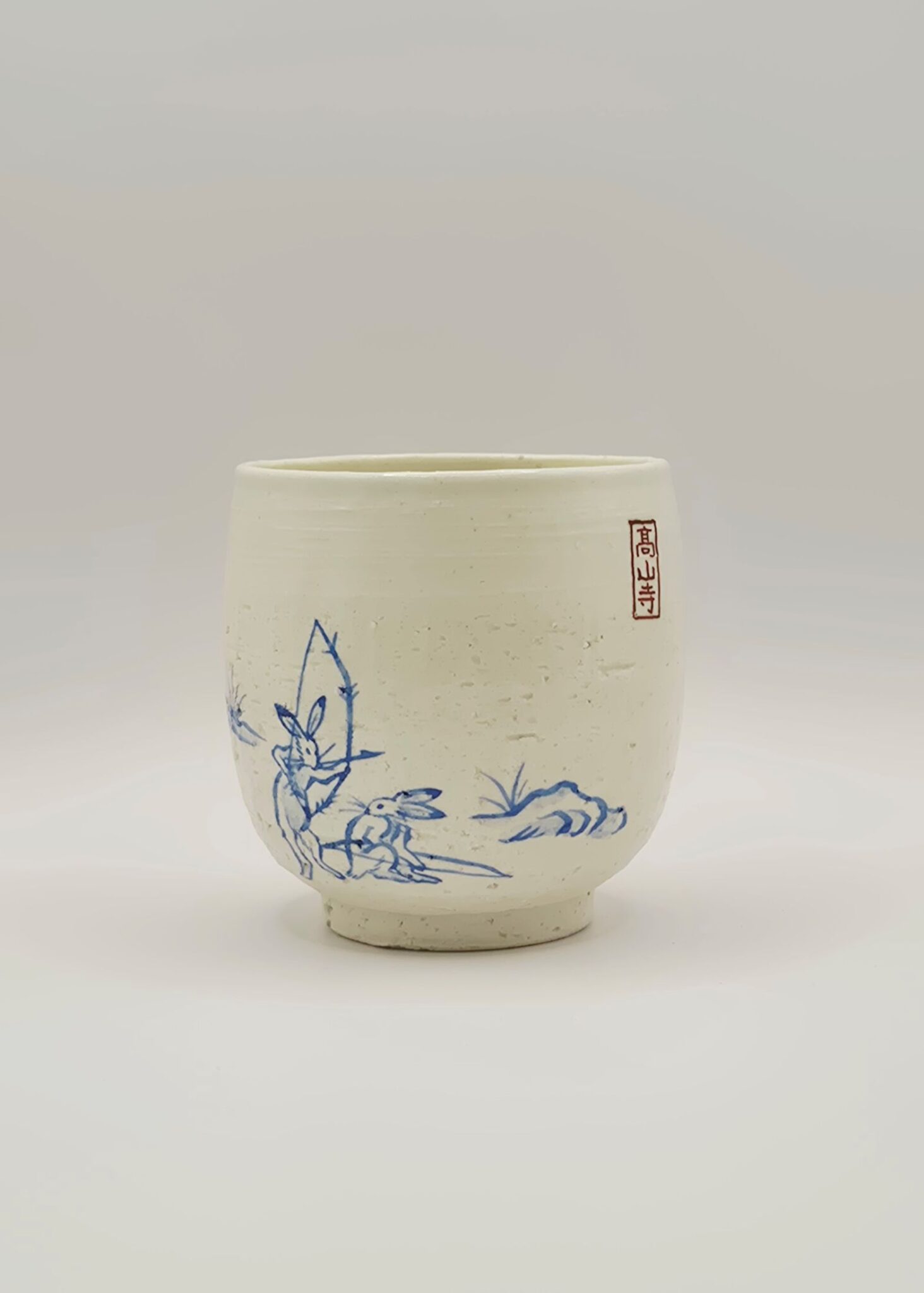 Set de 4 tasses à thé en céramique vue lapin fleche
